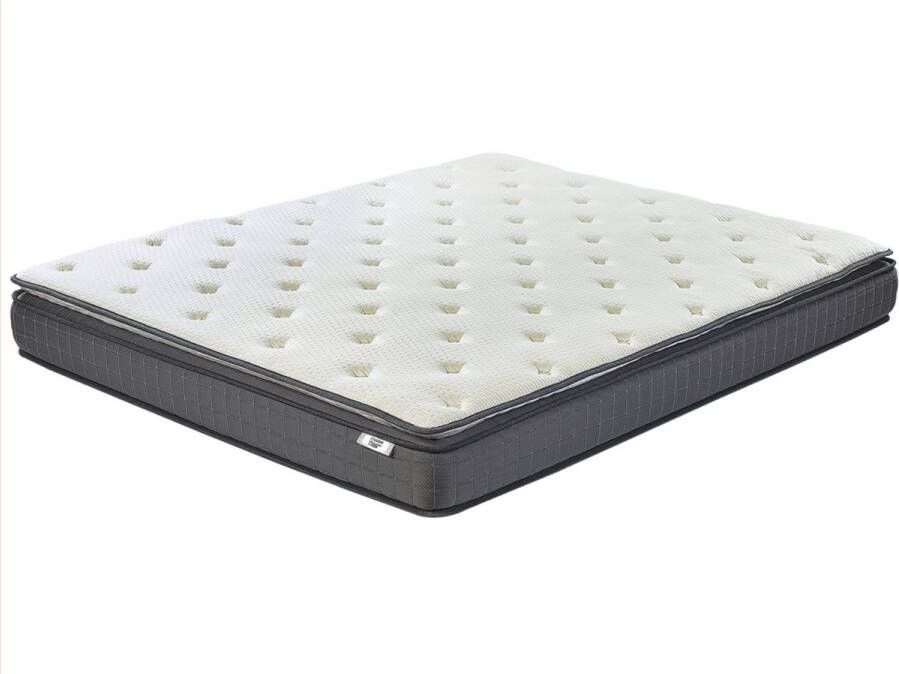 Beliani CHARM Traagschuimmatras Wit 160 x 200 cm Polyester - Foto 3