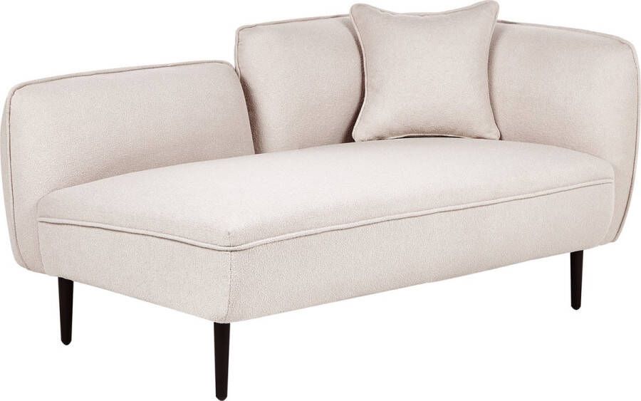 Beliani CHEVANNES Chaise longue Beige Polyester - Foto 2