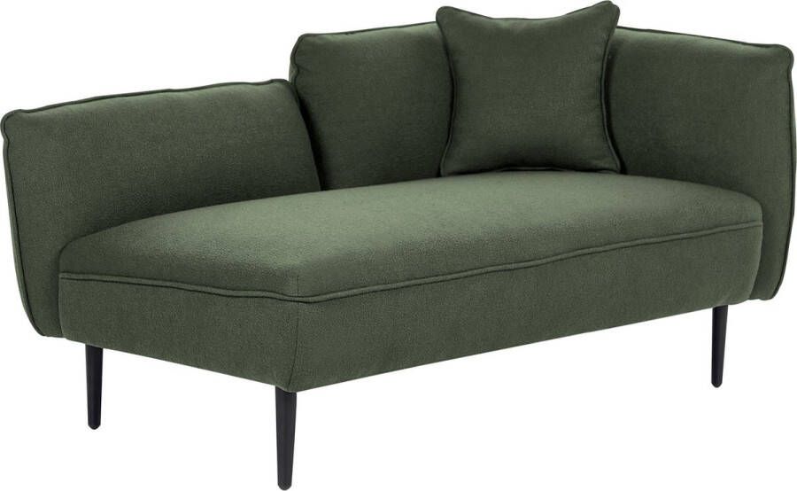Beliani CHEVANNES Chaise Longue Groen Polyester