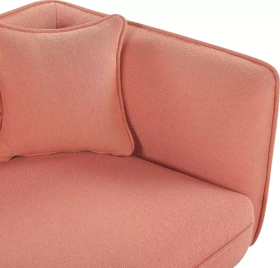 Beliani CHEVANNES Chaise longue Roze Polyester - Foto 2