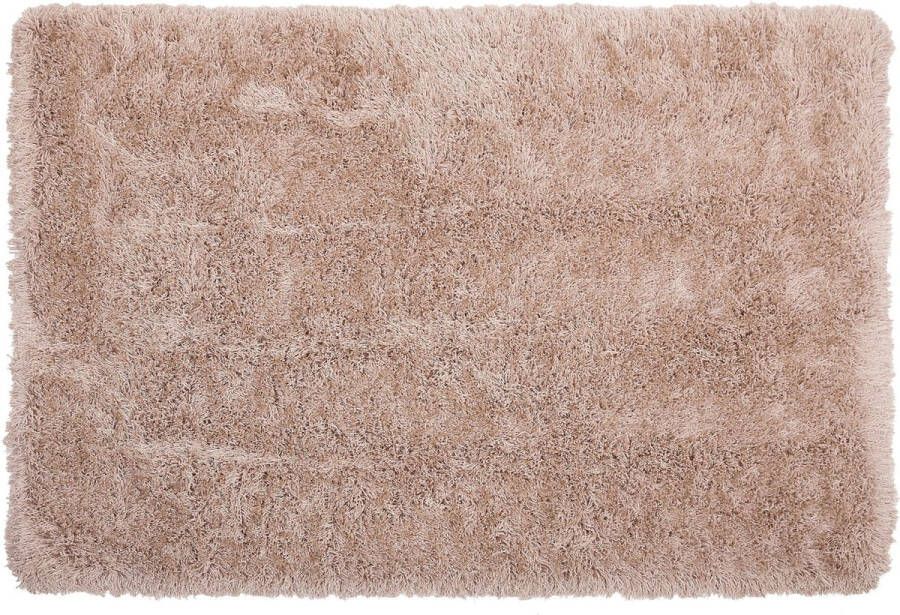 Beliani CIDE Shaggy vloerkleed Beige 200 x 300 cm Polyester