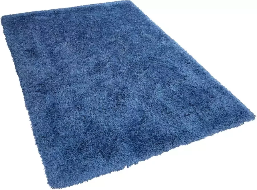 Beliani CIDE Shaggy vloerkleed Blauw 200 x 300 cm Polyester - Foto 2