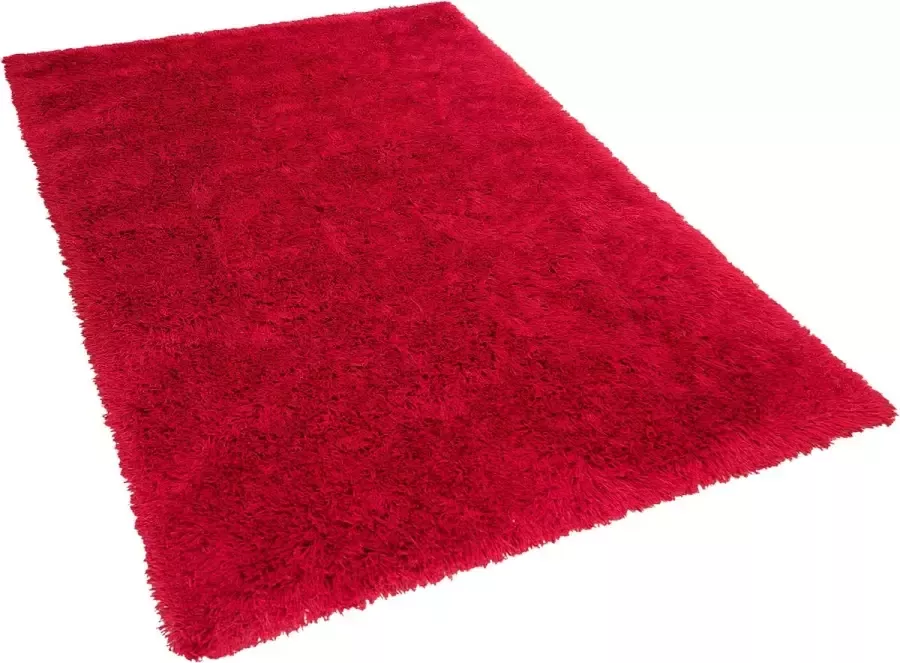 Beliani CIDE Shaggy vloerkleed Rood 200 x 300 cm Polyester - Foto 2