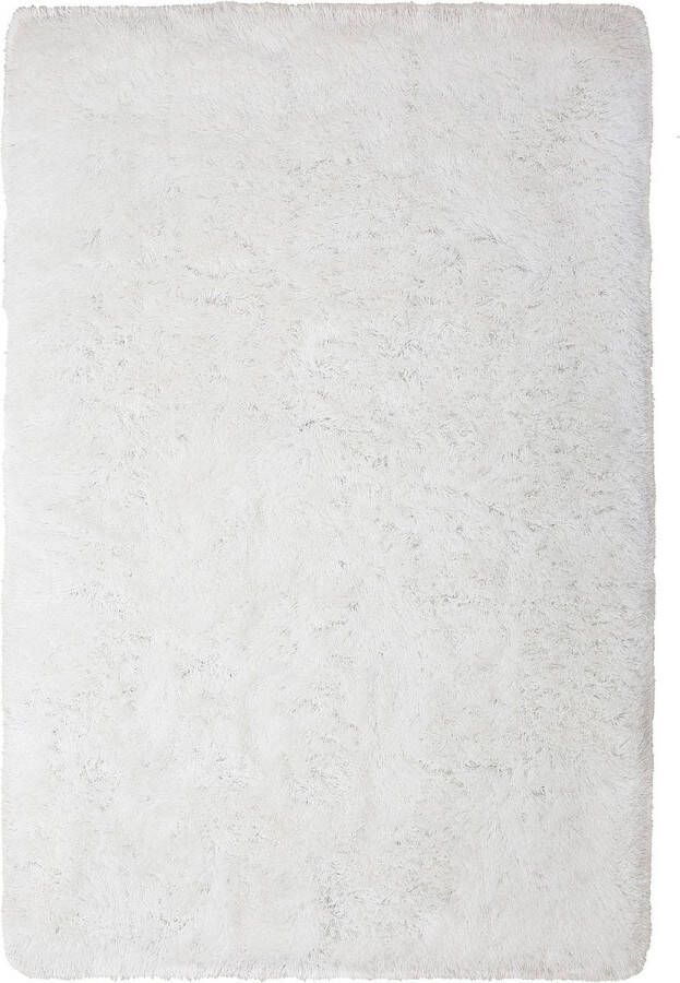 Beliani CIDE Shaggy vloerkleed Wit 140 x 200 cm Polyester - Foto 2