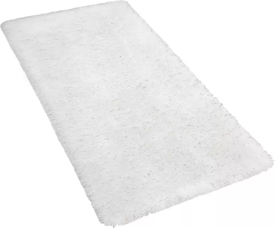 Beliani CIDE Shaggy vloerkleed Wit 80 x 150 cm Polyester - Foto 2