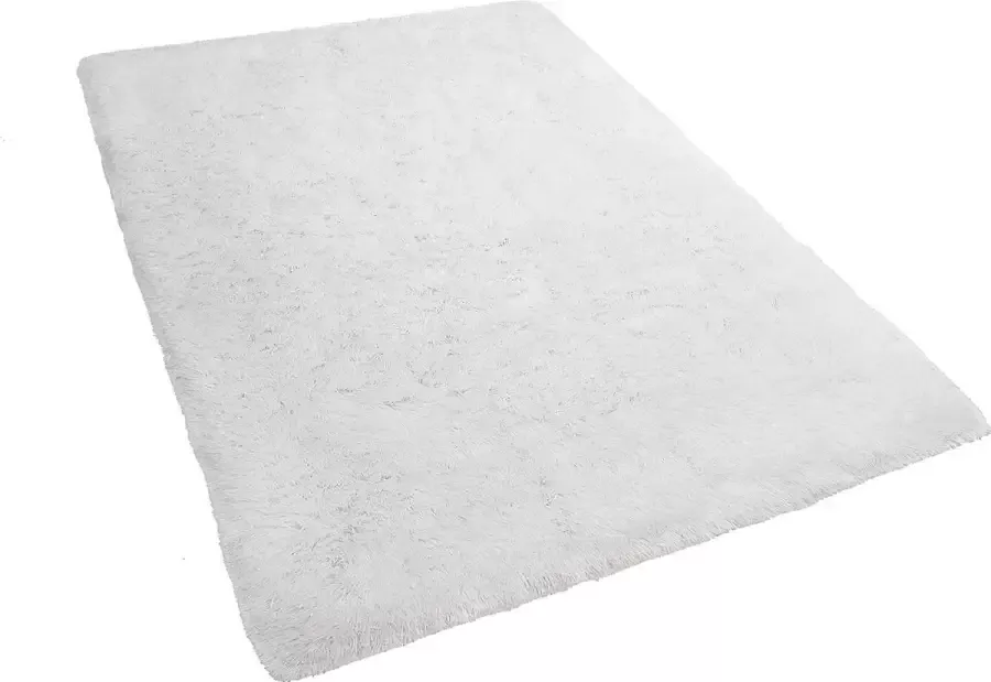 Beliani CIDE Shaggy vloerkleed Wit 140 x 200 cm Polyester - Foto 4