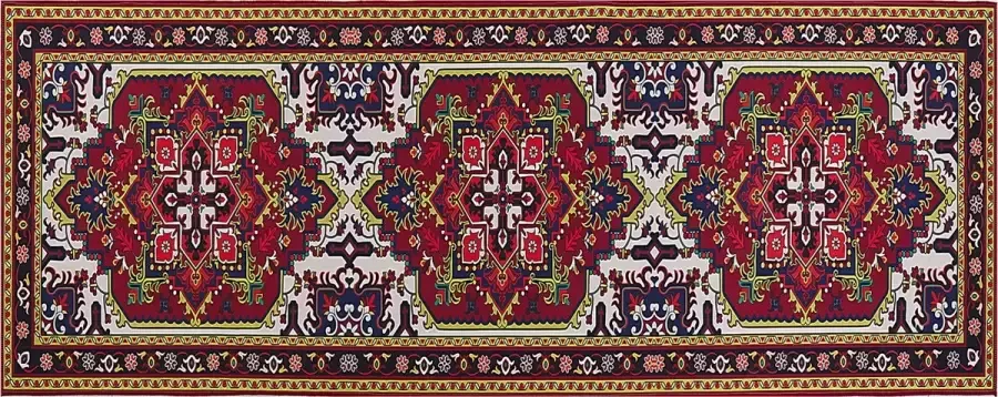 Beliani COLACHEL Loper Multicolor 80 x 200 cm Polyester - Foto 2