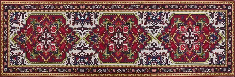 Beliani COLACHEL Loper Multicolor 80 x 240 cm Polyester - Foto 3