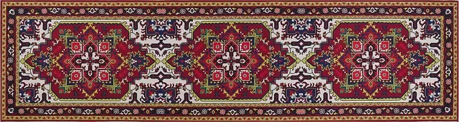 Beliani COLACHEL Loper Multicolor 80 x 300 cm Polyester - Foto 2