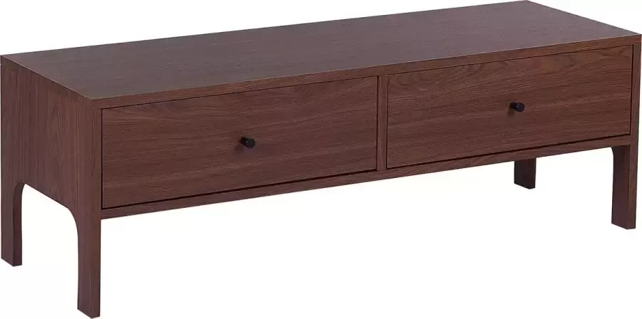 Beliani CORINA TV-meubel-donkere houtkleur-MDF