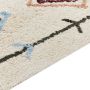 Beliani CORUM Laagpolig vloerkleed Beige 80 x 150 cm Katoen - Thumbnail 2