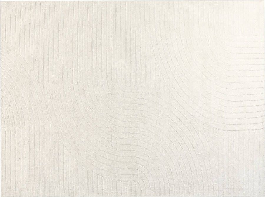 Beliani DAGARI Vloerkleed Beige 300 x 400 cm Wol
