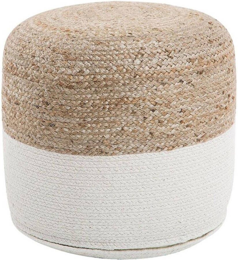 Beliani DALAMA Poef-Beige-Katoen Jute