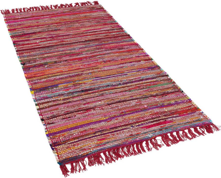 Beliani DANCA Laagpolig vloerkleed Multicolor 80 x 150 cm Polyester