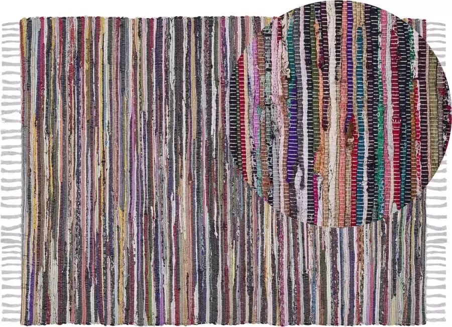 Beliani DANCA Voerkleed Multicolor Wit 160 x 230 cm Polyester