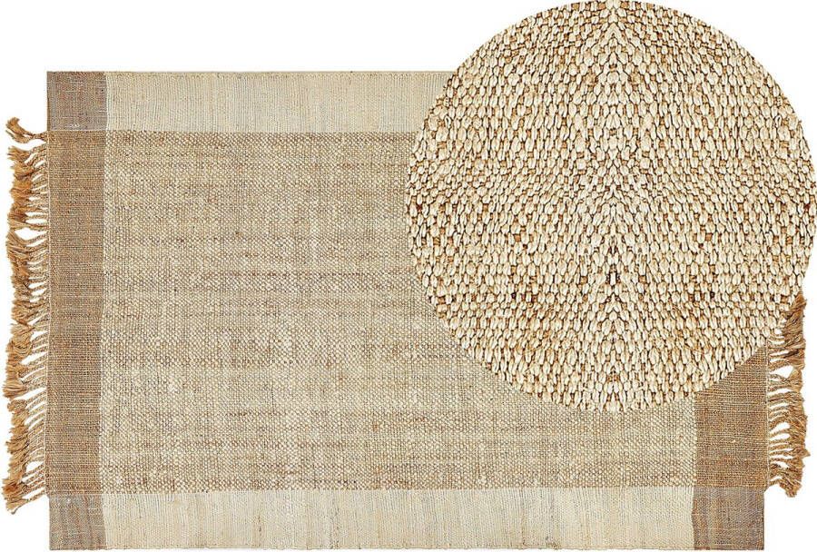 Beliani DEDEMLI Modern vloerkleed Lichtbeige 200 x 300 cm Jute