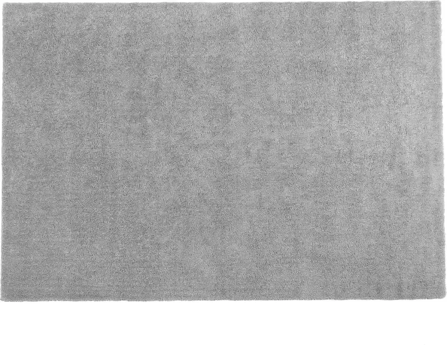 Beliani DEMRE Shaggy vloerkleed Lichtgrijs 160 x 230 cm Polyester - Foto 3