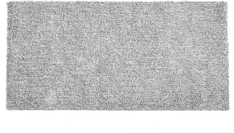 Beliani DEMRE Shaggy vloerkleed Grijs gemêleerd 80 x 150 cm Polyester - Foto 3