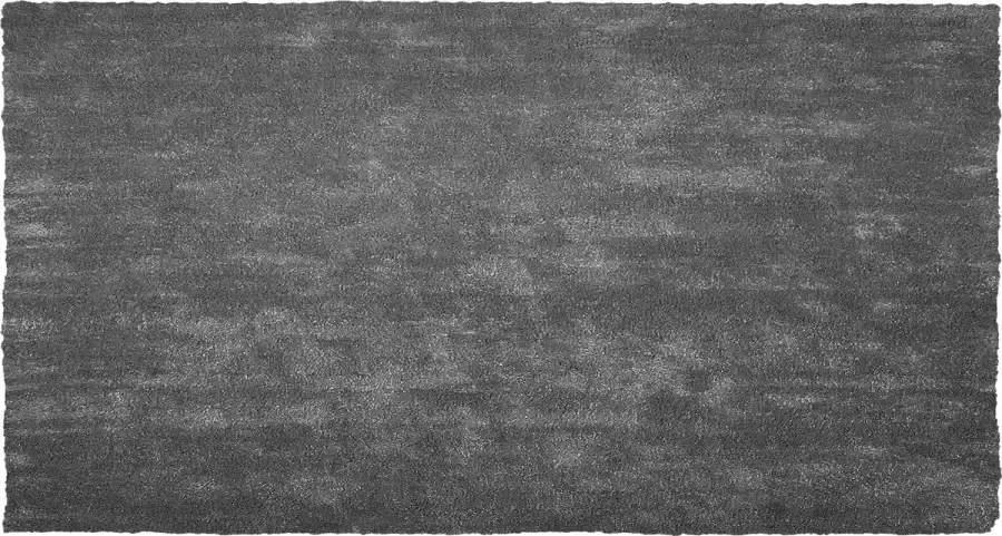 Beliani DEMRE Shaggy vloerkleed Donkergrijs 80 x 150 cm Polyester - Foto 2