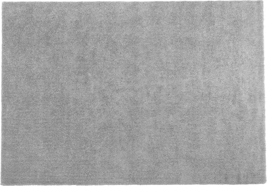 Beliani DEMRE Shaggy vloerkleed Lichtgrijs 160 x 230 cm Polyester - Foto 2