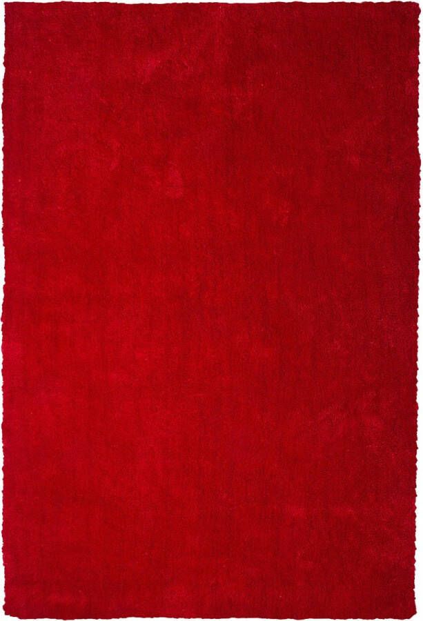 Beliani DEMRE Shaggy vloerkleed Rood 200 x 300 cm Polyester