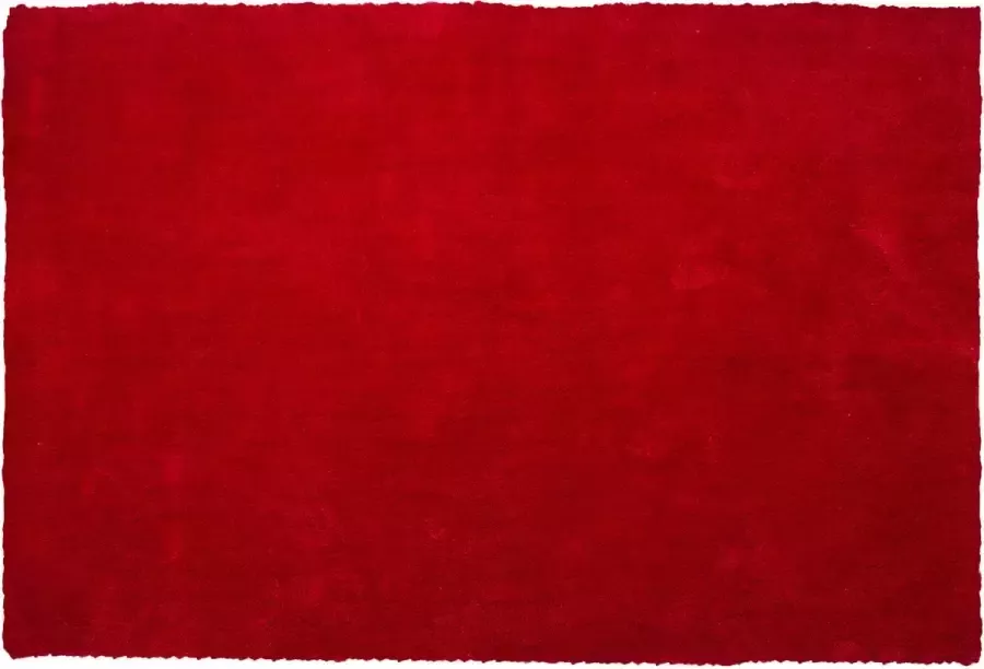 Beliani DEMRE Shaggy vloerkleed Rood 160 x 230 cm Polyester - Foto 2