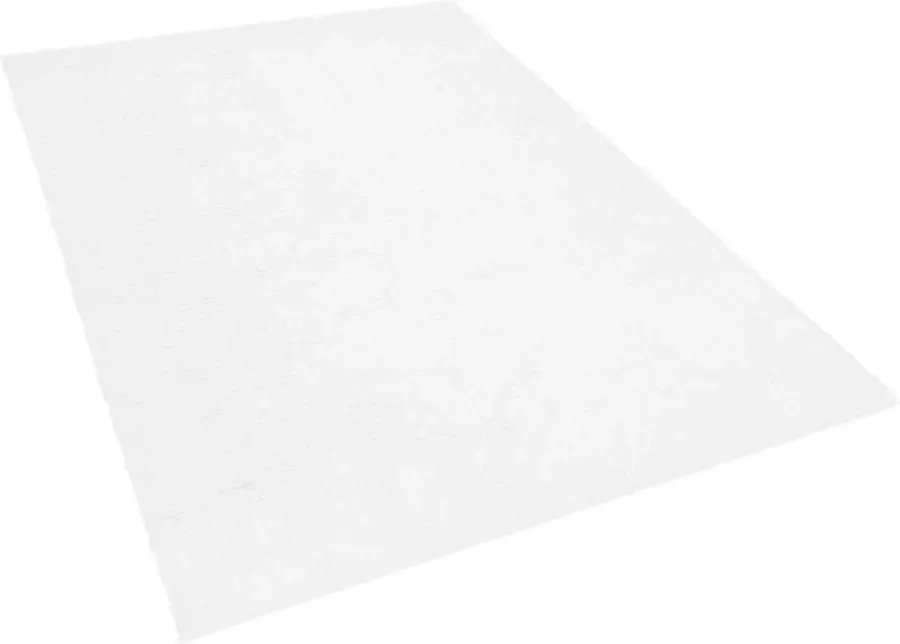 Beliani DEMRE Shaggy vloerkleed Wit 140 x 200 cm Polyester - Foto 3