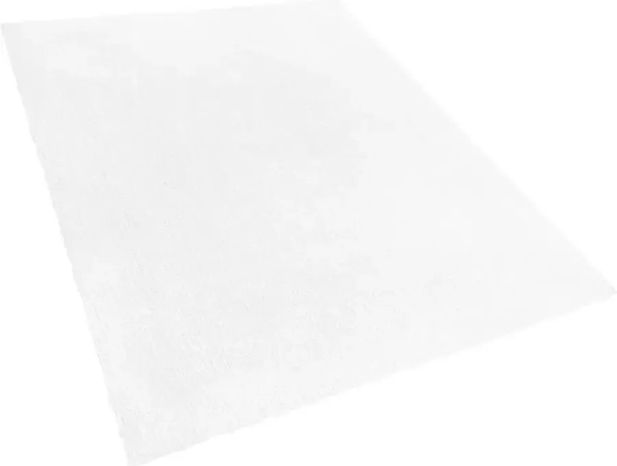 Beliani DEMRE Shaggy vloerkleed Wit 160 x 230 cm Polyester - Foto 2
