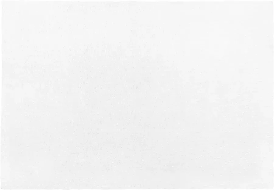 Beliani DEMRE Shaggy vloerkleed Wit 160 x 230 cm Polyester - Foto 1