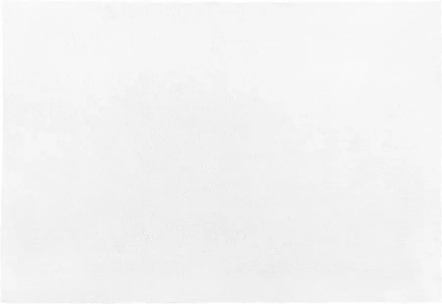 Beliani DEMRE Shaggy vloerkleed Wit 140 x 200 cm Polyester - Foto 1