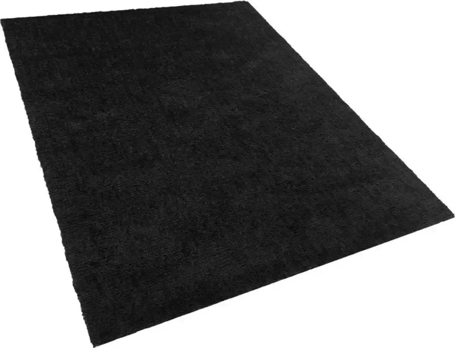 Beliani DEMRE Shaggy vloerkleed Zwart 160 x 230 cm Polyester - Foto 2