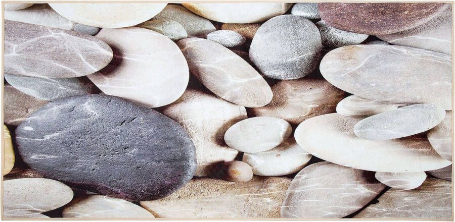 Beliani DENIZLI Laagpolig vloerkleed Zandbeige 80 x 150 cm Polyester - Foto 2