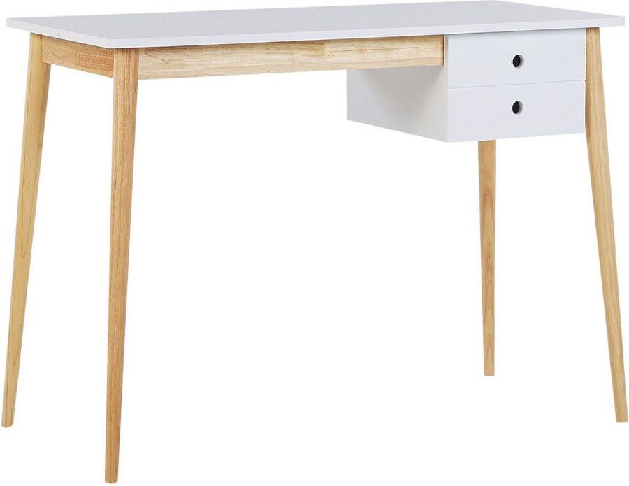 Beliani EBEME Bureau-Lichte houtkleur-MDF