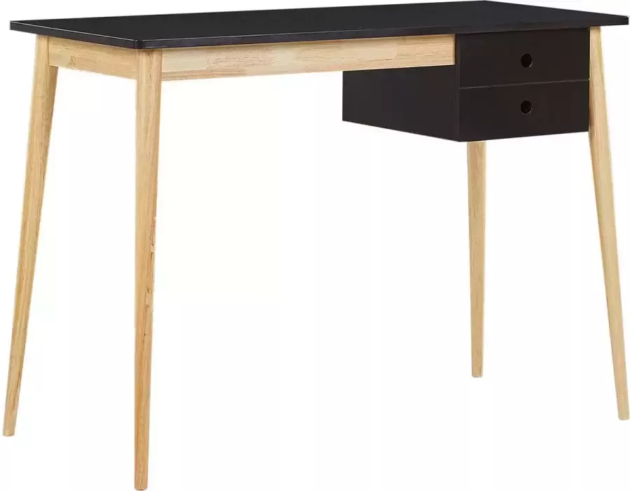 Beliani EBEME Bureau-Lichte houtkleur-MDF - Foto 1