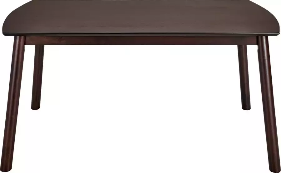 Beliani ELBA Eettafel Donkere houtkleur 90 x 150 cm MDF - Foto 2