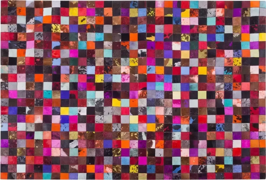Beliani ENNE Vloerkleed Multicolor 200 x 300 cm Koeienhuid leer - Foto 3