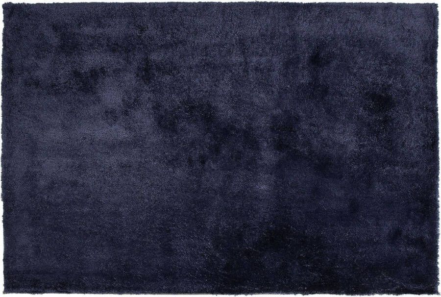 Beliani EVREN Shaggy vloerkleed Blauw 160 x 230 cm Polyester