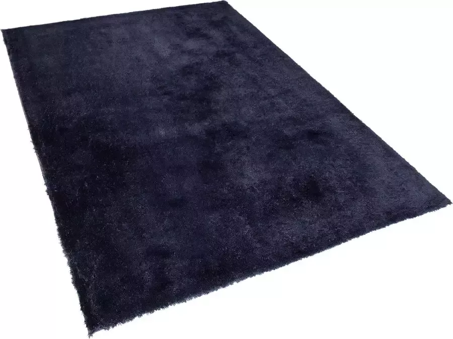 Beliani EVREN Shaggy vloerkleed Blauw 140 x 200 cm Polyester - Foto 2