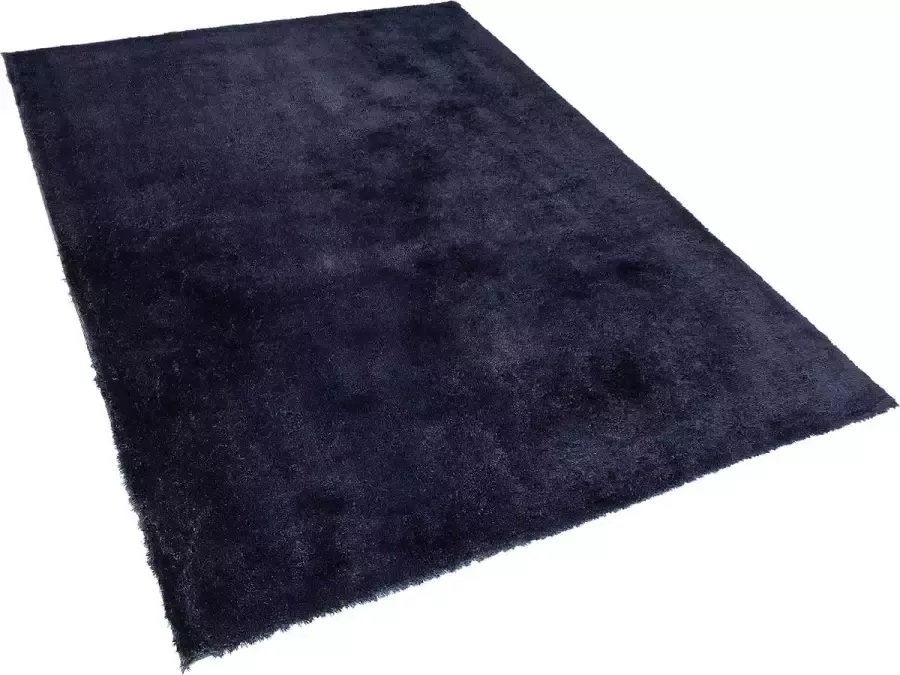 Beliani EVREN Shaggy vloerkleed Blauw 160 x 230 cm Polyester - Foto 2