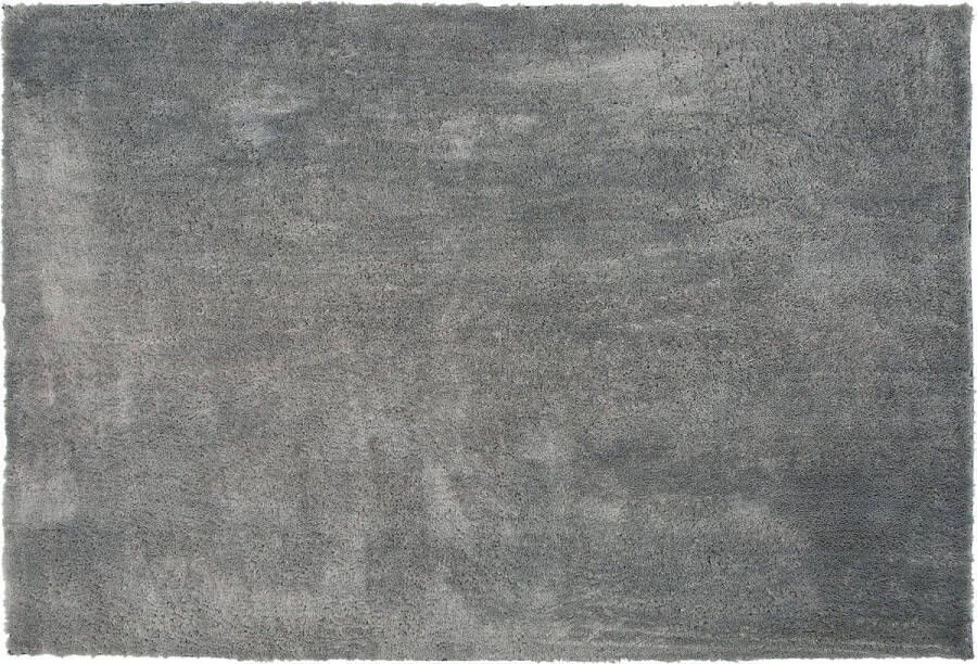 Beliani EVREN Shaggy vloerkleed Grijs 160 x 230 cm Polyester - Foto 1