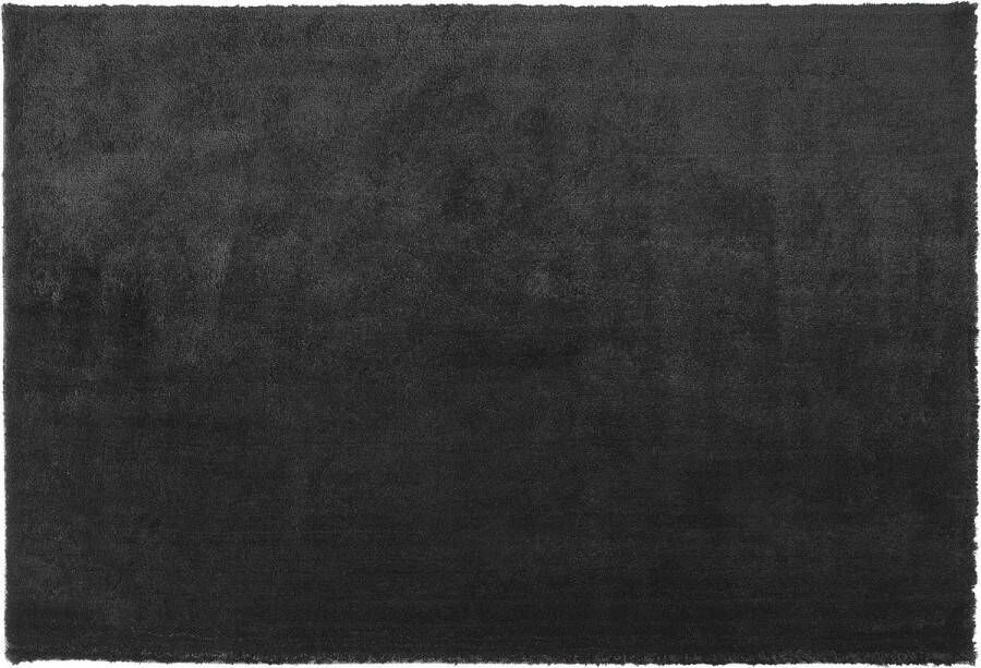 Beliani EVREN Shaggy vloerkleed Zwart 140 x 200 cm Polyester