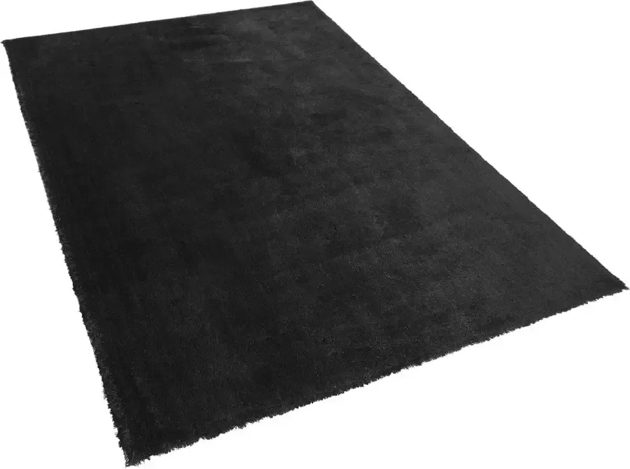 Beliani EVREN Shaggy vloerkleed Zwart 140 x 200 cm Polyester - Foto 2