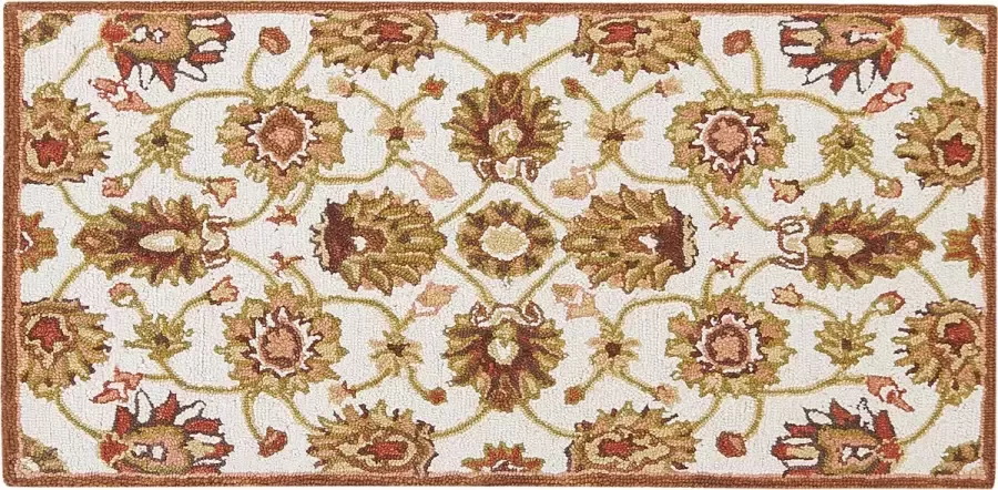 Beliani Vloerkleed vintage beige bruin 80 x 150 cm EZINE - Foto 2