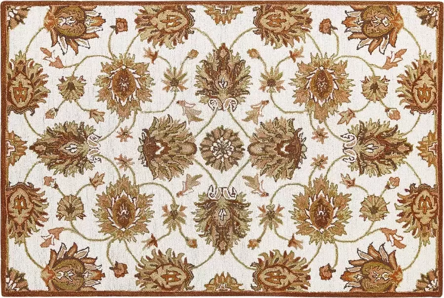 Beliani Vloerkleed vintage beige bruin 160 x 230 cm EZINE - Foto 2