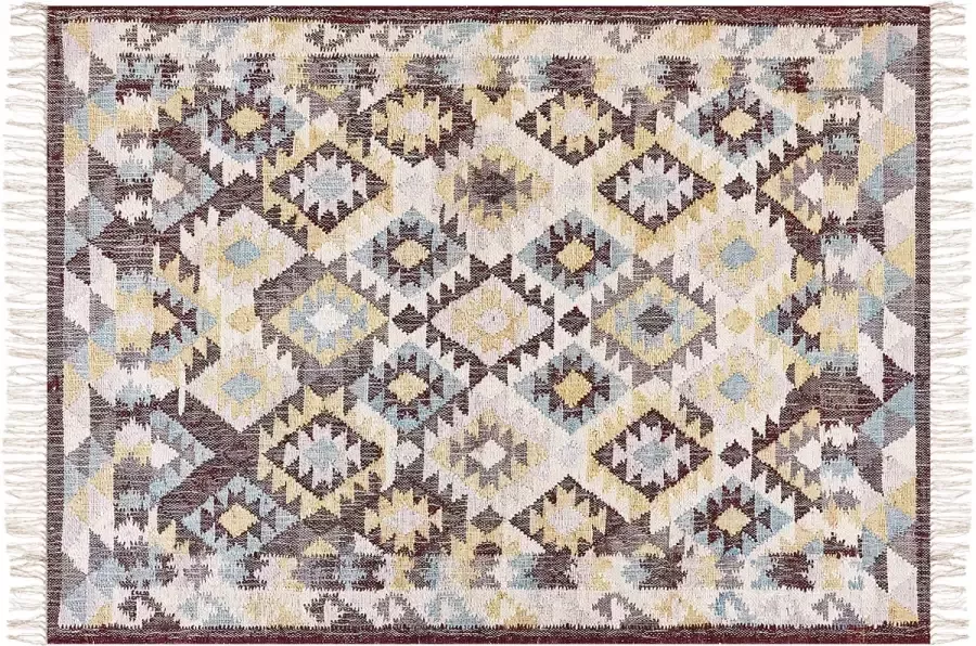 Beliani FENER Jute vloerkleed Multicolor 140 x 200 cm Jute - Foto 2