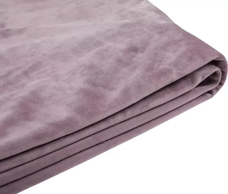 Beliani FITOU Bekleding bed Roze 160 x 200 cm Fluweel - Foto 2