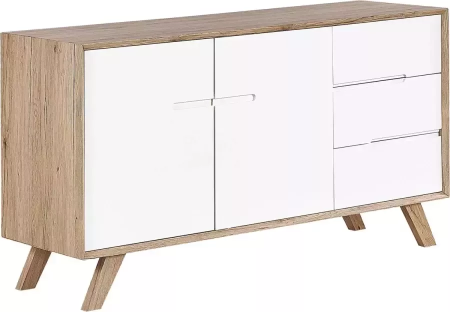 Beliani FORESTER Sideboard-Lichte houtkleur-MDF - Foto 1