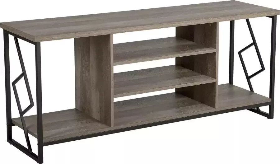 Beliani FORRES TV-meubel-donkere houtkleur-Spaanplaat - Foto 1