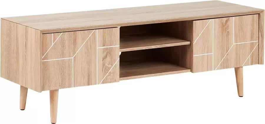 Beliani FRANKLIN TV-meubel-Lichte houtkleur-spaanplaat - Foto 1