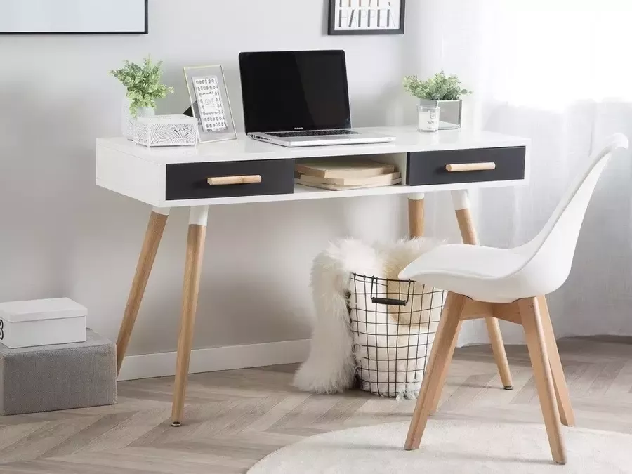 Beliani FRISCO Bureau-Lichte houtkleur-MDF